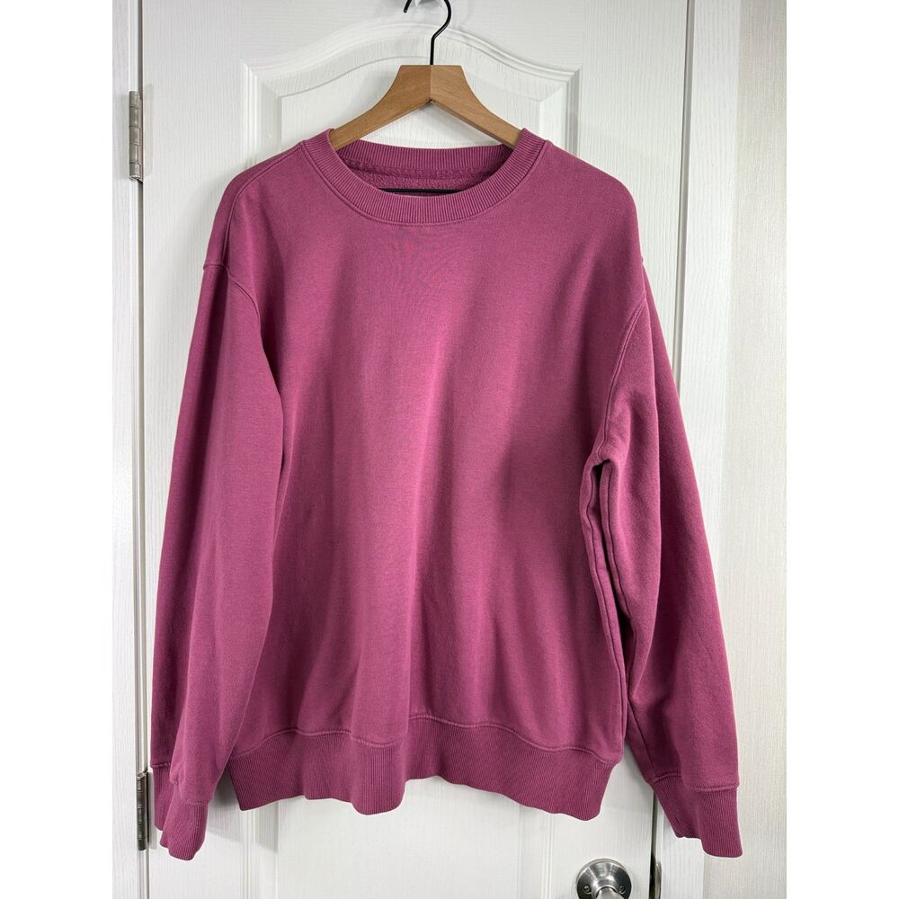 Goodfellow & Co Men’s XL Pink Mauve Crewneck Sweatshirt Pullover Fleece
